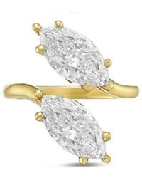 Diana M. Jewels - Diana M. 14K 3.00 Ct. Tw. Lab-Grown Diamond Two-Stone Ring - Lyst