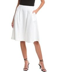 Seraphin - Linen Midi Skirt - Lyst