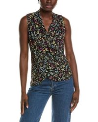 Vince Camuto - Front Cross Over Wrap Tank Top - Lyst