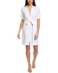 Sharagano - Nanette Nanette Lepore Front Zip Shirtdress - Lyst