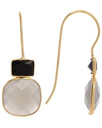 Saachi - 18k Plated Genuine Gemstone Drop Earrings - Lyst