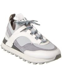 Ferragamo - Indy Leather & Suede Sneaker - Lyst