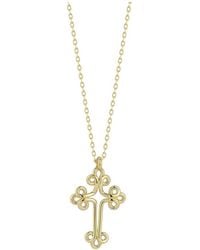 Ember Fine Jewelry - 14k Open Cross Necklace - Lyst