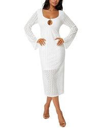 Bebe - Midi Dress - Lyst