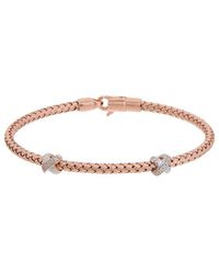 Meshmerise - 18K Over 0.1 Ct. Tw. Diamond Mesh Bangle Bracelet - Lyst