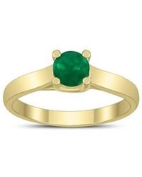 Gem Spark - 14K 0.45 Ct. Tw. Emerald Ring - Lyst