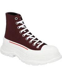 McQueen - Tread Slick Canvas High-Top Sneaker - Lyst
