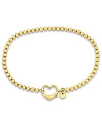 Italian Silver - Ball Bead Bracelet - Lyst