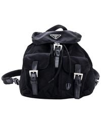 Prada - Tessuto Nylon Double Front Pocket Backpack Small (Authentic Pre- Loved) - Lyst