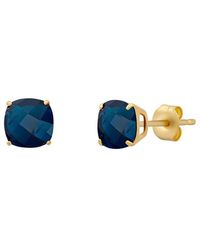 MaxColor - 14K 2.00 Ct. Tw. Londen Topaz Stud Earrings - Lyst