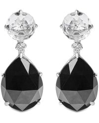 Haus of Brilliance - Colorful Gemstones 18K 38.20 Ct. Tw. Diamond & Onyx Dangle Earrings - Lyst