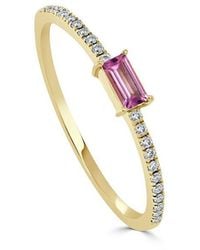 Sabrina Designs - 14k 0.25 Ct. Tw. Diamond & Pink Tourmaline Ring - Lyst