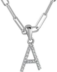Sabrina Designs - 14k 0.08 Ct. Tw. Diamond A-z Initial Necklace (a-z) - Lyst