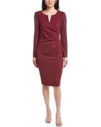Joseph Ribkoff - Rhinestone-Embellished Midi Dress - Lyst