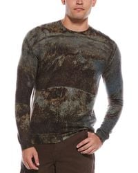 Autumn Cashmere - Grunge Print Cashmere Crewneck Sweater - Lyst