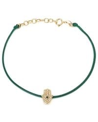 Gemstones - 0.10 Ct. Tw. Diamond & Sapphire 14K Bracelet - Lyst