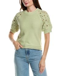 Design History - Crochet Sleeve Sweater - Lyst