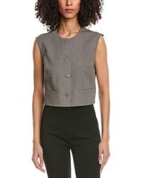 Kenneth Cole - Oversized Belted Vest - Lyst