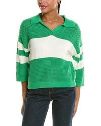 525 America - Johnny Collar Mesh Rugby Sweater - Lyst