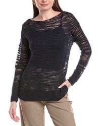 Lafayette 148 New York - Dropped Shoulder Bateau Neck Sweater - Lyst
