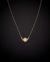 Italian Gold - 14k Disc & Bead Necklace - Lyst