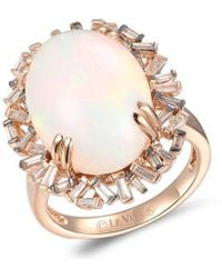 Le Vian - Le Vian Pastels 14K Rose 6.29 Ct. Tw. Diamond & Opal Ring - Lyst