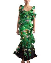 Cynthia Rowley - Secret Garden Silk Maxi Dress - Lyst