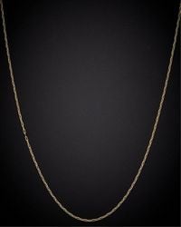 Italian Gold - 14k Paperclip Chain Necklace - Lyst