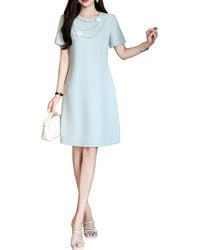 BURRYCO - Short Sleeve Aline Dress - Lyst
