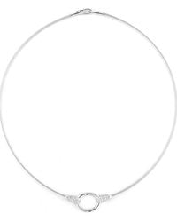 Reiss - 14K 0.29 Ct. Tw. Diamond Wire Necklace - Lyst