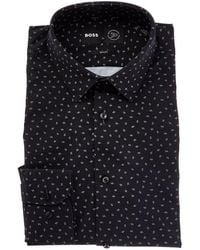 BOSS - Slim Fit Dress Shirt - Lyst