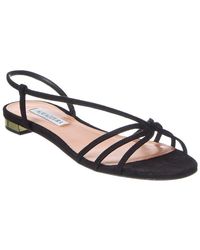Aquazzura - Suede Leather Sandal - Lyst