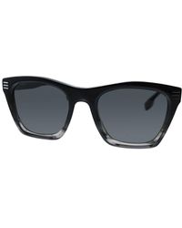 Burberry Unisex Be4348 52mm Sunglasses - Black