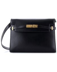 Saint Laurent - Leather Manhattan Shoulder Bag Medium (Authentic Pre- Loved) - Lyst