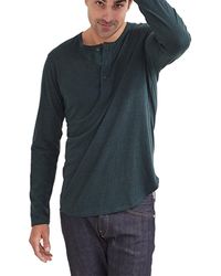 Goodlife Clothing Overdyed Triblend Henley - Green