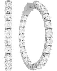 Lab Grown Diamonds - 14K 6.00 Ct. Tw. Lab-Grown Diamond Earrings - Lyst