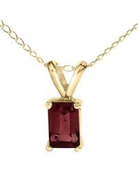 Haus of Brilliance - Colorful Gemstones 14K 0.45 Ct. Tw. Garnet Pendant Necklace - Lyst