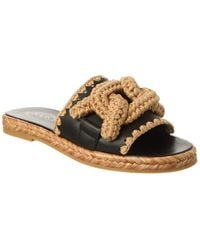 Tod's - Gomma Leather Sandal - Lyst
