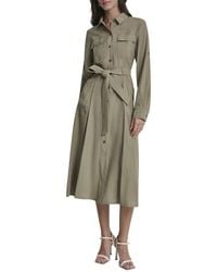 DKNY - Roll Tab Fuji Cargo Dress - Lyst