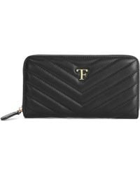 Tiffany & Fred Paris - V-Shape Quilted Leather Wallet - Lyst