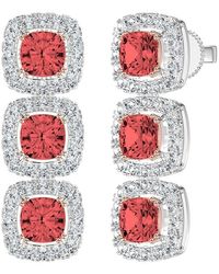 Lab Grown Diamonds - 14K 8.25 Ct. Tw. Lab-Grown Diamond Fashion Earring - Lyst