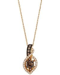 Le Vian - Euphoria Chocolate 14K Rose 0.38 Ct. Tw. Diamond Pendant Necklace - Lyst