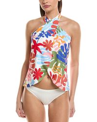 Vince Camuto - Cross Over Tankini Top - Lyst