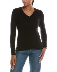 Forte - Basic V-Neck 100% Cashmere Pullover - Lyst