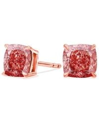 Amairah - 14K Rose 1.00 Ct. Tw. Lab-Grown Diamond Stud Earrings - Lyst
