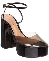 Gianvito Rossi - Dua 70 Patent & Vinyl Platform Pump - Lyst