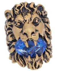 Gucci - Feline Crystal Ring - Lyst