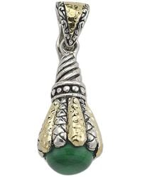 Samuel B. - 18K & 1.70 Ct. Tw. Malachite Drop Pendant - Lyst