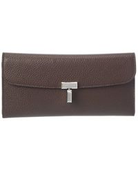 TOTEME - T-Lock Leather Continental Wallet - Lyst