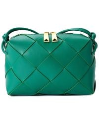 Tiffany & Fred Paris - Woven Leather Top Handle Crossbody - Lyst